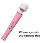 New 10 Speeds Magic Wand Massager,Big Magic Wand Massage Stick AV Vibrators Sexy Clit Vibrator Sex Toys for Women 32 * 6CM - sextoysok