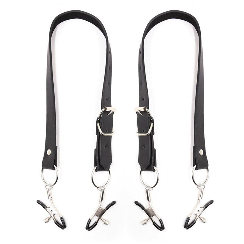 BEEGER Spread Labia Spreader Straps with Clamps, sex toy for couple. - sextoysok