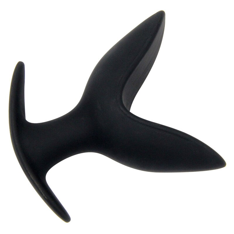 ORISSI Black Silicone Open And Close Anal Plug Butt Plug Anus Expander Stimulator Huge Big Buttplug Sex Toy Ass Plug - sextoysok