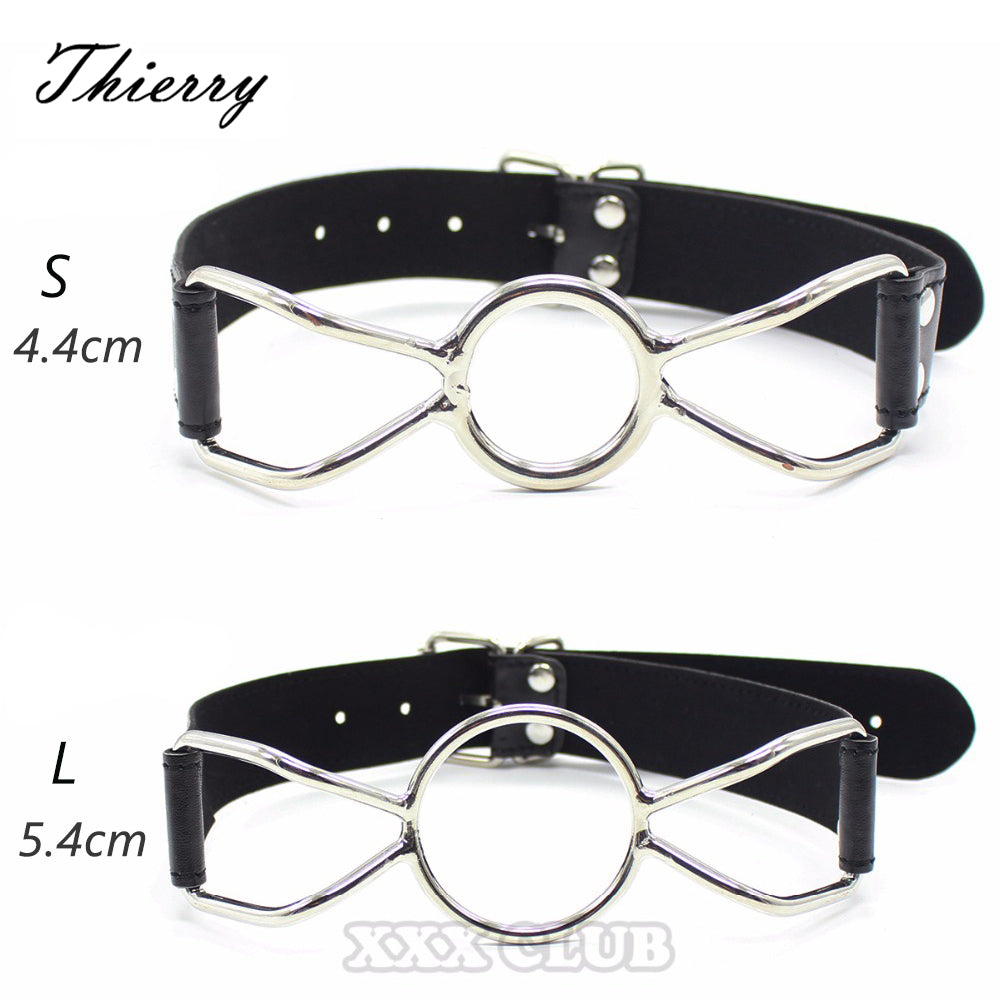 Thierry sex toys Ring Gag Flirting Open Mouth with O-Ring during sexual bondage ,roleplay and adult erotic play for couples - sextoysok