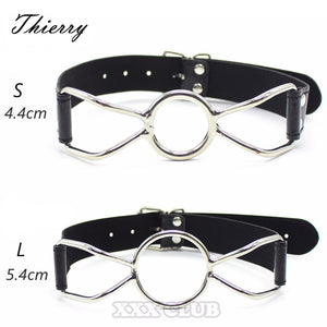 Thierry sex toys Ring Gag Flirting Open Mouth with O-Ring during sexual bondage ,roleplay and adult erotic play for couples - sextoysok
