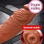 OMYSKY Penis Enlargement Condoms For Men Reusable Penis Sleeve Extender Dildo Enhancer Sleeves For Adults Intimate Cock Rings - sextoysok