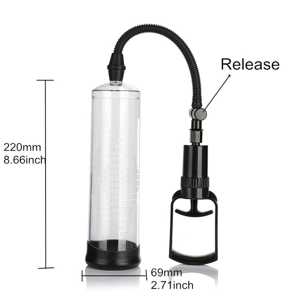 Adult Sex Toys Penis Pump Sex Toy for Men Penis Extender Penis Pump Enlarger for Man Masturbator Delay Lasting Trainer Sex Shops (Black With BOX) - sextoysok