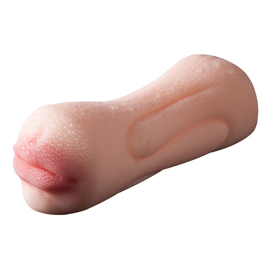 Realistic Vagina for Men Silicone Pocket Pussy Double Holes Male Masturbator Blowjob Oral Sucking Cup Sex Toys for Men - sextoysok