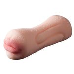 Realistic Vagina for Men Silicone Pocket Pussy Double Holes Male Masturbator Blowjob Oral Sucking Cup Sex Toys for Men - sextoysok