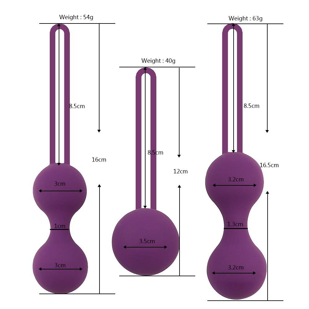 Set Safe Silicone Smart Ball Kegel Ball Ben Wa Ball Vagina Tighten Exercise Machine Vaginal Geisha Ball Sex Toys for Women - sextoysok