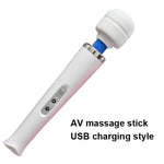 New 10 Speeds Magic Wand Massager,Big Magic Wand Massage Stick AV Vibrators Sexy Clit Vibrator Sex Toys for Women 32 * 6CM - sextoysok
