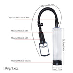 Penis Pump Penis Extender vacuum pump Adult Sex Toys For Men Penis Enlargement pump Cock Trainer Male Masturbator - sextoysok