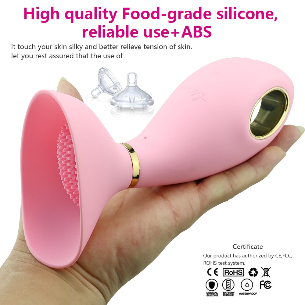 10 Modes Powerful Clit Sucker Vibrator Clitoris Stimulator Waterproof Oral Sex Breast Massager Sex Toys for Women Couples - sextoysok