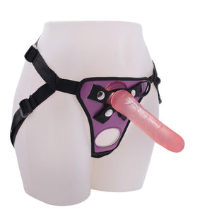20CM Double Hole Strap On Realistic Dildo Pants For Lesbian Couple Strapon Harness Dildos With Suction Cup Adult Sex Products - sextoysok
