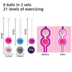 GUIMI 6Pcs Kegel Balls Vagina Tighten vibroegg Silicone Geisha Balls Pelvic Floor Muscle Exercise Kegel Trainer Vaginal Dumbbell - sextoysok