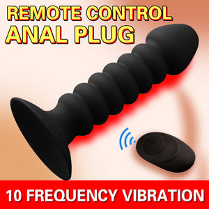 Anal Sex Toys for Men Prostate Massage Vibrator Remote Control Butt Plug Vibrator 10 Speeds Anal Delay Ejaculation Sex Shop - sextoysok