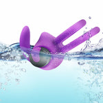 Khalesex Fantasty Climax Delay Man Bullets Vibrator Ejaculation Lock Ring Clitoris Testis Stimulate Sex Toys for Man 10 Speeds - sextoysok