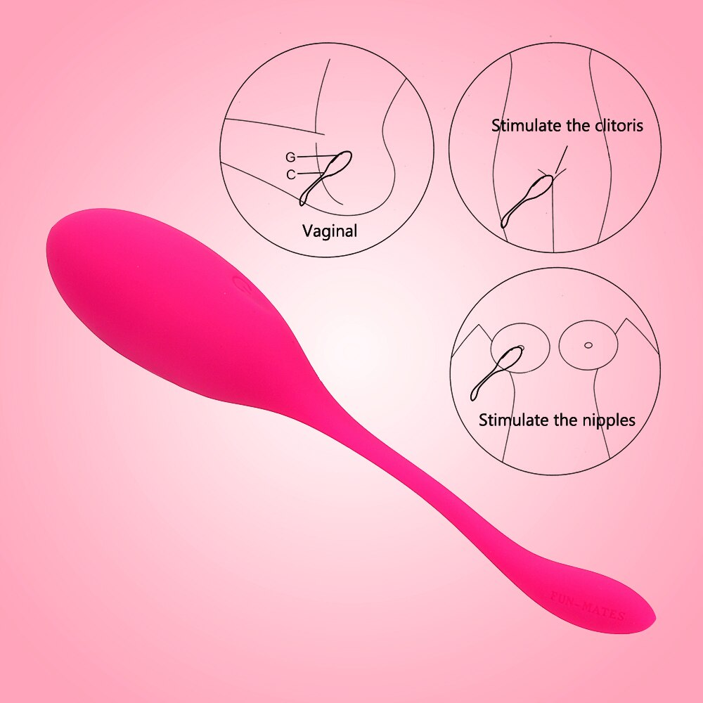 IKOKY Vaginal Tighten Exercise Kegel Balls G Spot Vibrator Sex Toy for Women Vibrating Eggs Silicone Ben Wa Ball - sextoysok