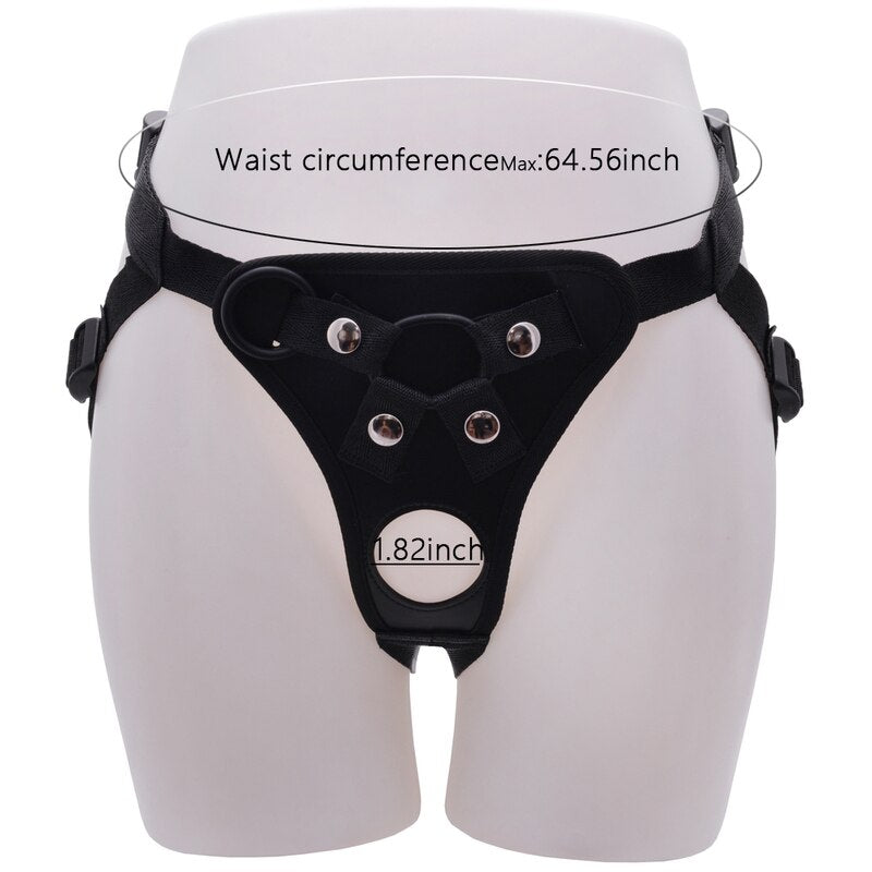 20CM Double Hole Strap On Realistic Dildo Pants For Lesbian Couple Strapon Harness Dildos With Suction Cup Adult Sex Products - sextoysok
