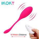 IKOKY Kegel Exercise Vaginal Ball Remote Control G-spot Vibrator Sex Toys for Women USB Charge Vibrating Egg Ben Wa ball - sextoysok