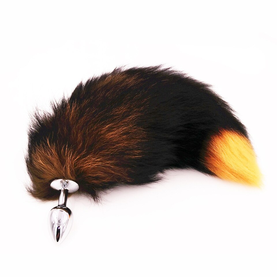 SAIXS Fox Tails Anal Plug Metal Anal Sex Toys Butt plug Sex Games Role play Cosplay Toys S plug Drop Shipping - sextoysok