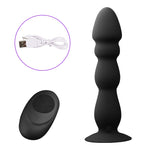 Remote Control Anal Plug Bead Dildo Vibrator Suction Cup Butt Plug Male prostate Massager Vibrator Waterproof Sex Toys - sextoysok