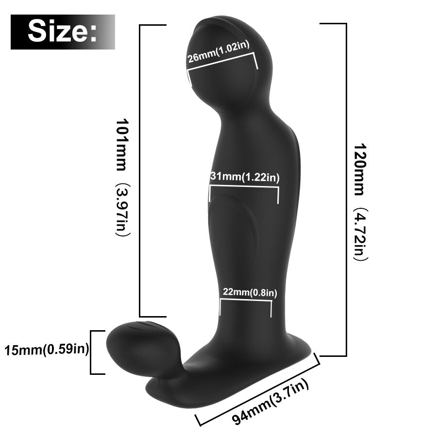 FLXUR Prostate Massage Anal Vibrator Sex Toys for Men USB Rechargeable Silicone Butt Plug G spot Male Masturbator Adult Anal Toy - sextoysok