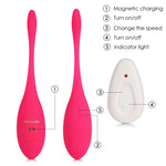 16 Speed Vibrating Eggs Sex Toys for Women G-spot Vibrator Ben Wa Ball Remote Control Kegel Exercise Vaginal Ball Vibrator - sextoysok