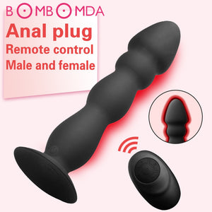 Anal Sex Toys for Men Prostate Massage Vibrator Remote Control Butt Plug Vibrator 10 Speeds Anal Delay Ejaculation Sex Shop - sextoysok