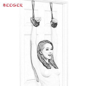 BEEGER Shackles on the door Men Women Chastity Lock Sex Handcuffs Locks Fetish BDSM Bondage Locks Restraints Hand Cuffs - sextoysok