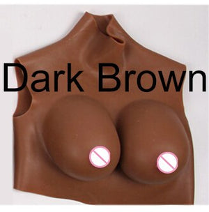 Eyung Breast Form Silicone Fake Breast Boobs Tit Realistic Silicone Breast Plate Chest for Crossdresser Sissy Transvestite Cospl - sextoysok