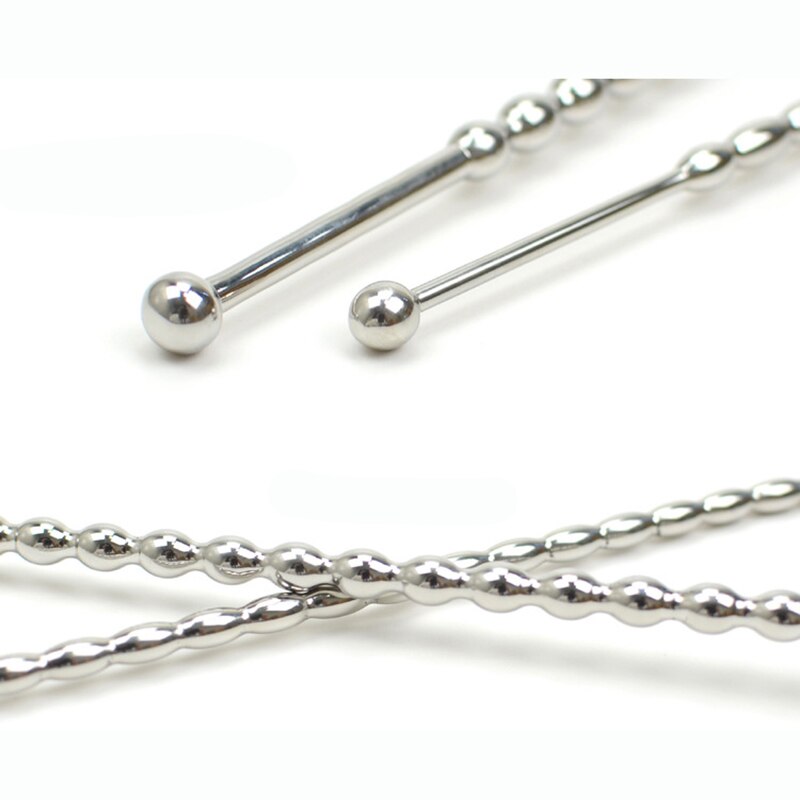 Stainless Steel Urethral Sound Dilators Sounding Penis Plug Urethral Beads Sex Toys For Men Catheters Urethral Plug Penis Insert - sextoysok