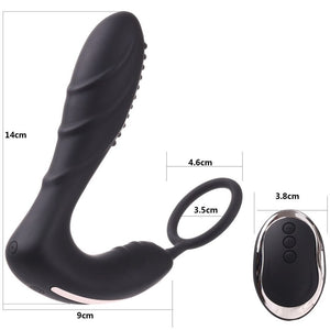 Wireless Remote Control Male Prostate Massager Silicone Anal/vagina Vibrator 10 Speed Masturbator Sex Toys For Man Woman Adult - sextoysok