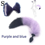 Silicone Plug Fox Tail butt plug and lovely ears anal Sex Toy for women Adult Games Sex Products and dildo vibrator - sextoysok