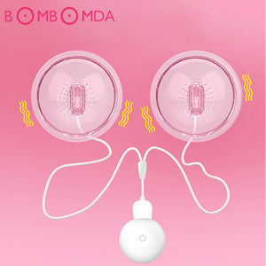 Nipple Sucker Breast-fed Sex Toy for Women Vibrating Bullet Nipple Pump Vibrator Suction Cup Breast Stimulator Sex Toy for Adult (Retail Box packing) - sextoysok