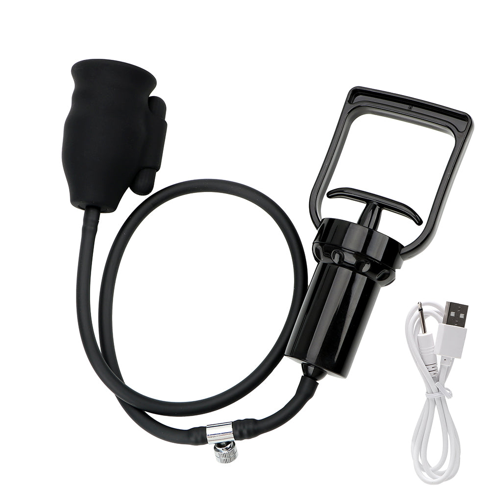 IKOKY Penis Pump Vibrator Glans Massage 10 Speed Penis Sucking Penis Enlargement Extender Sex Toy For Men Male Masturbator - sextoysok