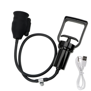 IKOKY Penis Pump Vibrator Glans Massage 10 Speed Penis Sucking Penis Enlargement Extender Sex Toy For Men Male Masturbator - sextoysok