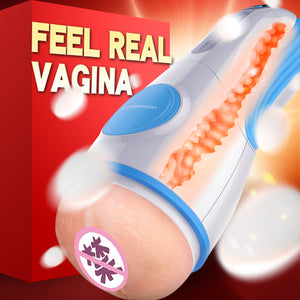 Bodypro Leten Interactive Voice Male Masturbator Cup Artificial Vagina Real Pussy Vibrating Masturbation Men Sex Toys (With retail box) - sextoysok