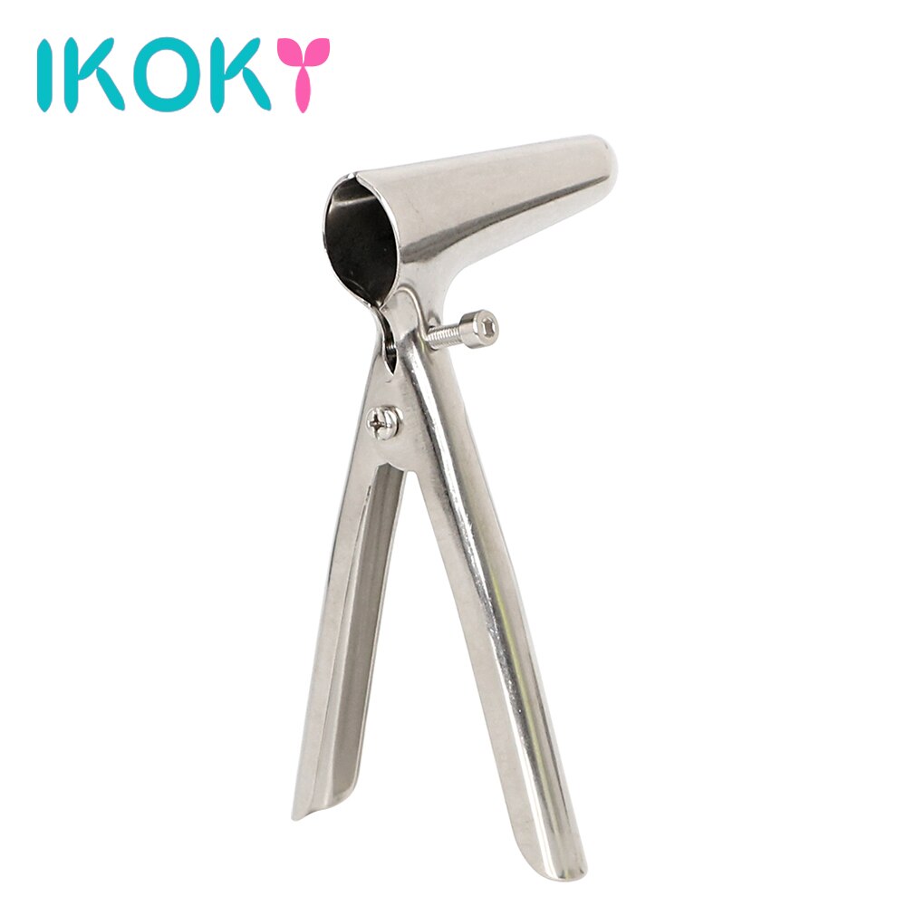 IKOKY Anal Vaginal Dilator Anal Expansion Expander Butt Plug Anus Speculum Sex Toys for Women Men Stainless Steel - sextoysok