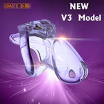 Chaste Bird Amazing Price Male Bio-sourced Resin Chastity Device Cock Cage HT V3 Belt With 4 Penis Rings Adult Sex Toys A380 - sextoysok
