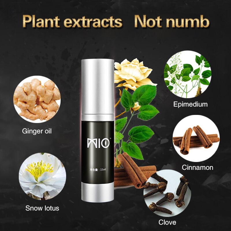 MIO 15ML Male Delay Spray External Use Lubricate Penile Erection Delayed Ejaculation Time Prevent Premature Sex Products for Men - sextoysok