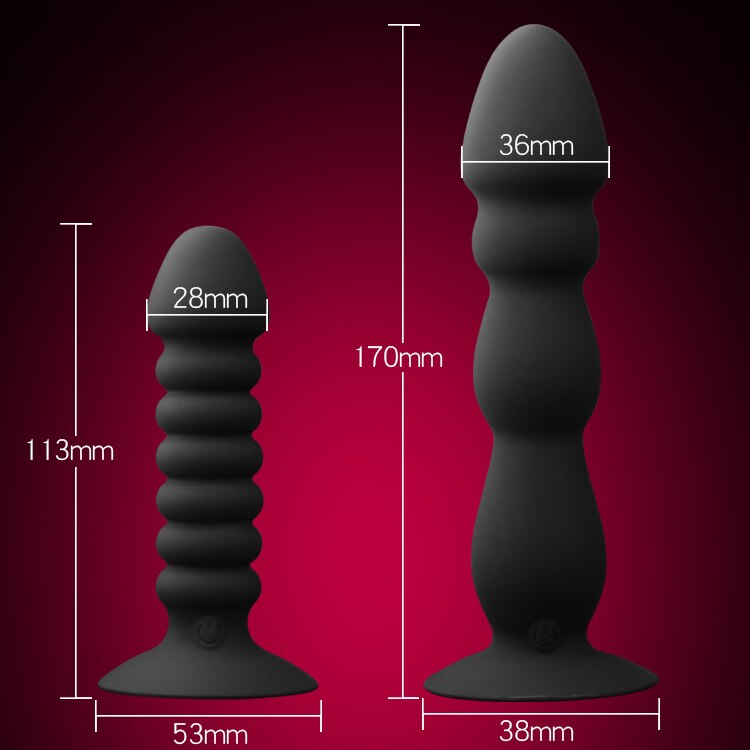 Anal Sex Toys for Men Prostate Massage Vibrator Remote Control Butt Plug Vibrator 10 Speeds Anal Delay Ejaculation Sex Shop - sextoysok