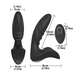 HWOK Anal butt plug Men masturbator Male Wireless Remote Control Prostate Massager Vibrator Adult Sex Toys Masturbator for Men - sextoysok