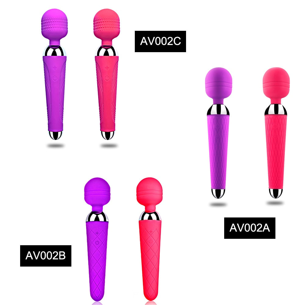 Powerful Magic Wand AV Vibrator Sex Toys for Woman Clitoris Stimulator Sex Shop toys for adults G Spot vibrating Dildo for woman - sextoysok