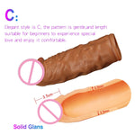 Enlargement Condoms For Men Reusable Penis Sleeve For Male Extender Dildo Enhancer Realistic Condom Intimate Goods - sextoysok
