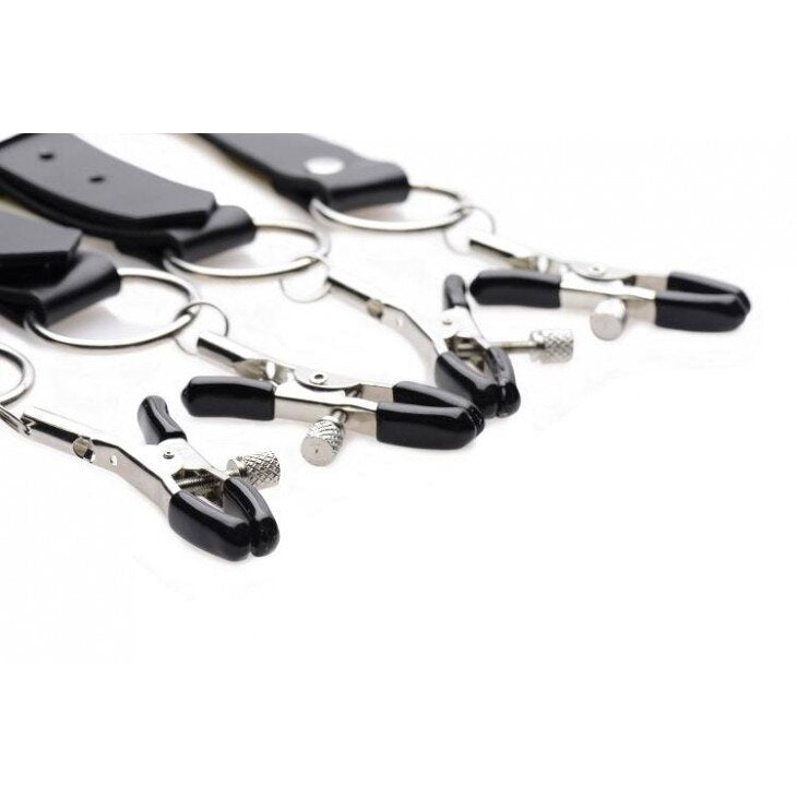 BEEGER Spread Labia Spreader Straps with Clamps, sex toy for couple. - sextoysok