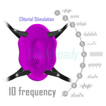 Butterfly Female Masturbator 10 Speed Strap On Stimulation Sexy Invisible Underwear T Pants Clit Vibrator Sex Toys For Women - sextoysok