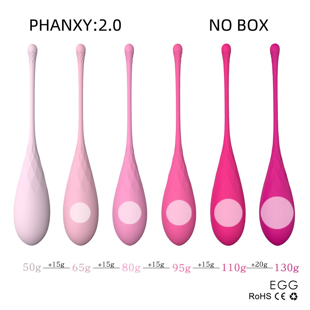 PHANXY 6Pcs Kegel Balls Vaginal Chinese Balls for Women Sex Toys for Woman Shrinking Vagina Geisha Ball Tighten Exercise Machine - sextoysok