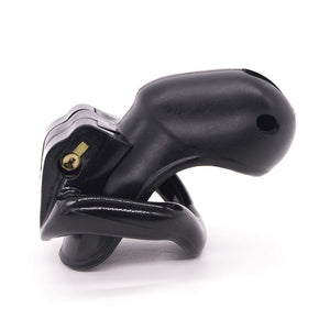 Nano of HT V3 Male Chastity Device Resin Chastity Belt Black CBT Plastic Cock Cage With 4 Cock Rings Men BDSM Sex Toys - sextoysok
