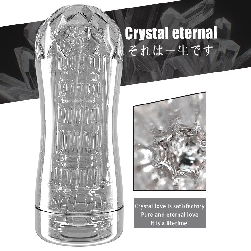 Pocket Pussy for Men Vagina Real Anal Cup Male Masturbation Vacuum Transparent Vagina Real Pussy Male Masturbator Cup - sextoysok