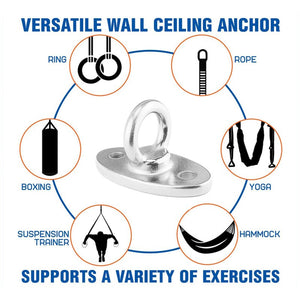 Match Sex Swing Stainless Steel Fixed Plate Hook Hook Hook Roof Air Yoga Sandbag Swing Hammock Chair Hook Sex Swing Accessories (Pink) - sextoysok