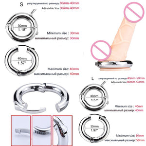 Cock Ring Penis Enlargement Metal Penis Ring Private Goods Ring Cock for Man Increase Penis Extender Intimate Penis Sleeve Dick - sextoysok