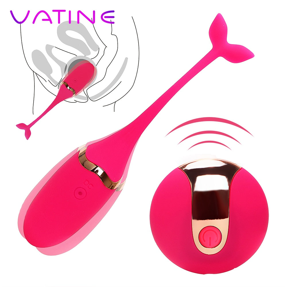 VATINE Sex Toys for Women Exercise Vaginal Vibrating Egg Kegel Ball Clitoris Stimulator USB Rechargeable Silicone Dropshipping - sextoysok