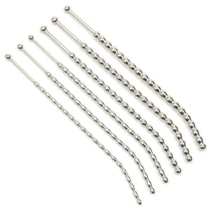 7 Size 25 cm Male Stainless Steel Urethral Sounding Stimulate Plug Urethra Stretching Bead Chastity Adult BDSM Sex Toy 650 - sextoysok